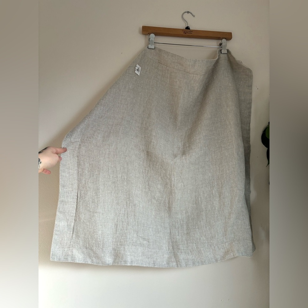 Pottery Barn flax waffle shams in the color “ecru”- linen & cotton blend - Picture 9 of 15